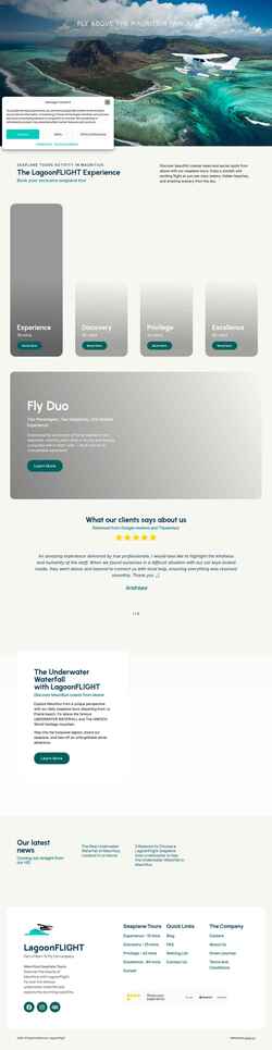 Screenshot lagoonflight.com