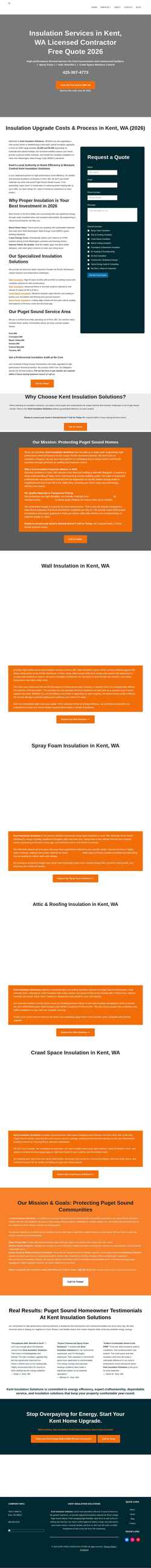 Screenshot kentinsulationservices.com