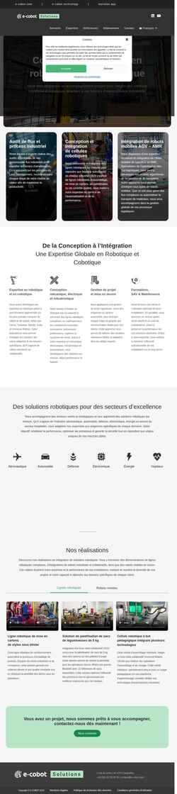 Screenshot e-cobot.solutions