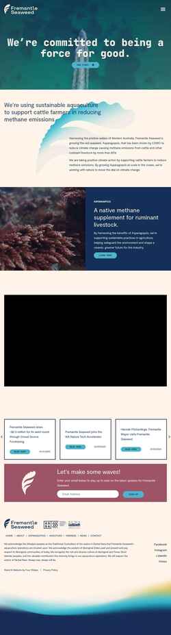 Screenshot fremantleseaweed.com