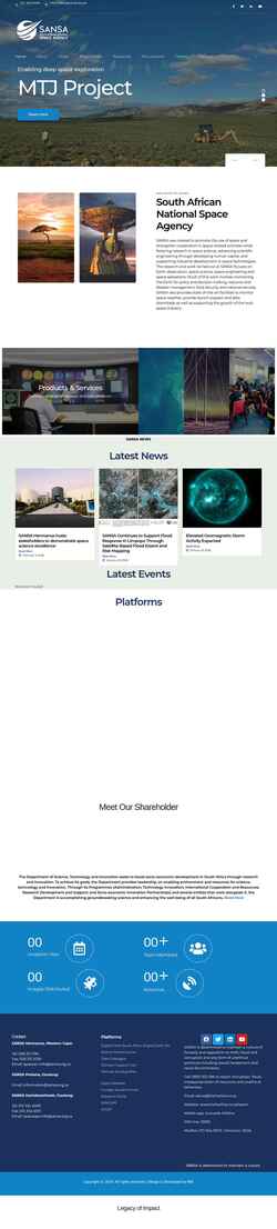 Screenshot www.sansa.org.za