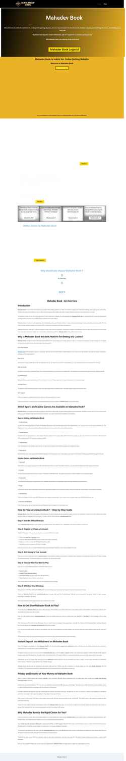 Screenshot mahadevbookki.com