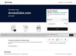 Screenshot annascake.com