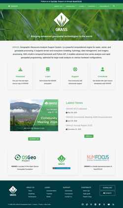 Screenshot grass.osgeo.org