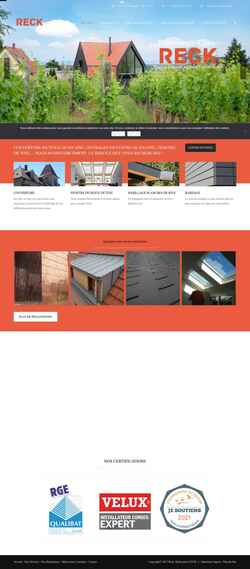 Screenshot www.reckcouverture.fr