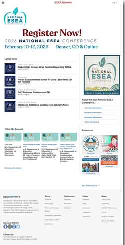 Снимак екрана www.eseanetwork.org