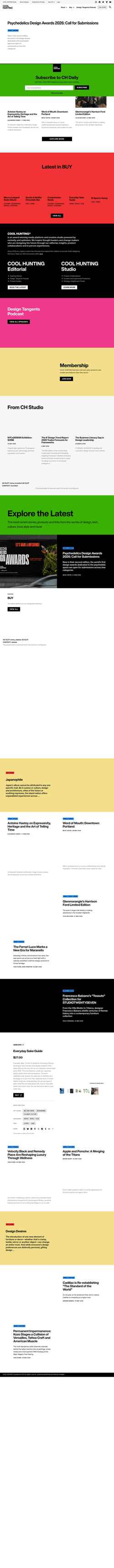 Screenshot coolhunting.com