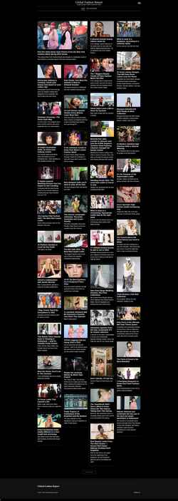 Snímek obrazovky globalfashionreport.com