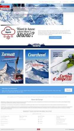 Captură de ecran ski-europe.com