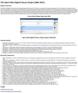 Skjermdump open-video.org