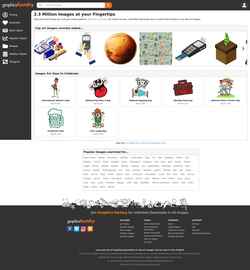 Posnetek zaslona graphicsfactory.com