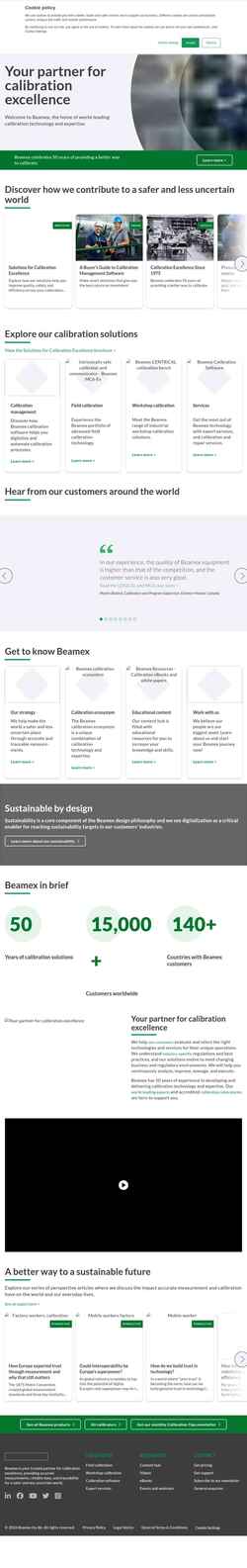 Ekran görüntüsü www.beamex.com