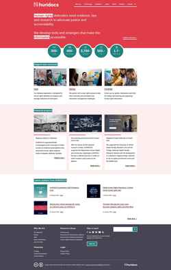 Screenshot huridocs.org