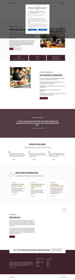 Screenshot cafe-lyria.com