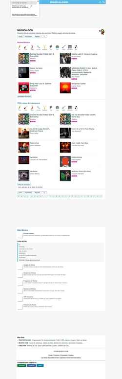 Skjermdump www.musica.com