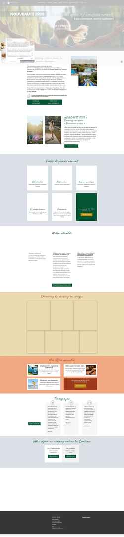 Screenshot campinglacomtesse.com