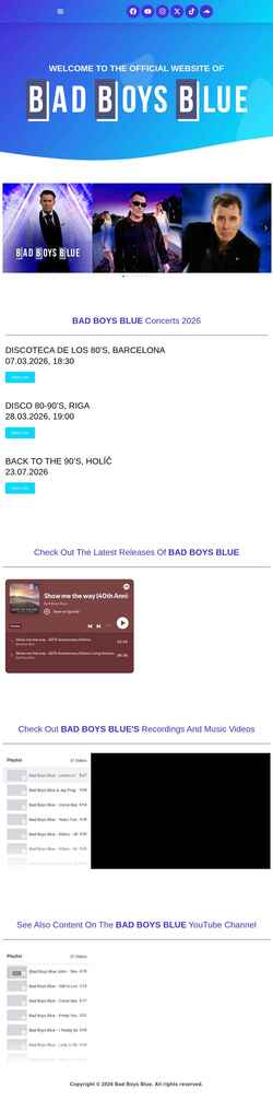 Snímek obrazovky badboysblue.eu