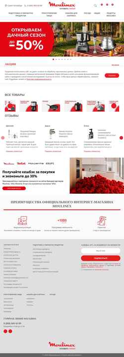Snímek obrazovky moulinex.ru