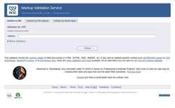 Ekraanipilt validator.w3.org