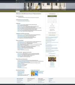 Screenshot www.house.mn.gov