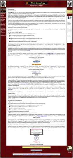 Screenshot blairdna.com