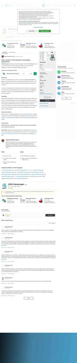 Zrzut ekranu msn-messenger.en.softonic.com