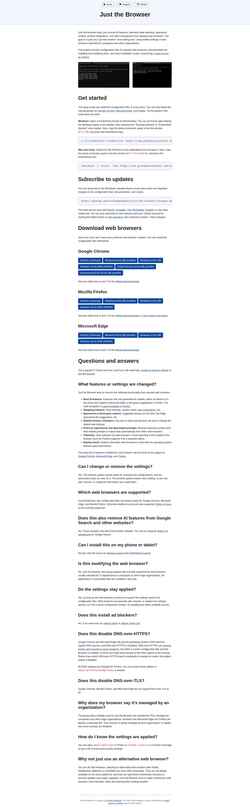 Skjermdump justthebrowser.com