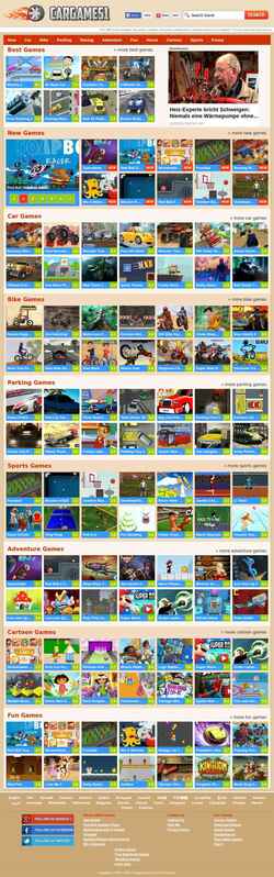 Zrzut ekranu www.cargames1.com