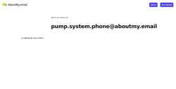 Captura de pantalla aboutmy.email