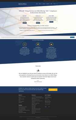 Captura de pantalla www.securexfilings.com