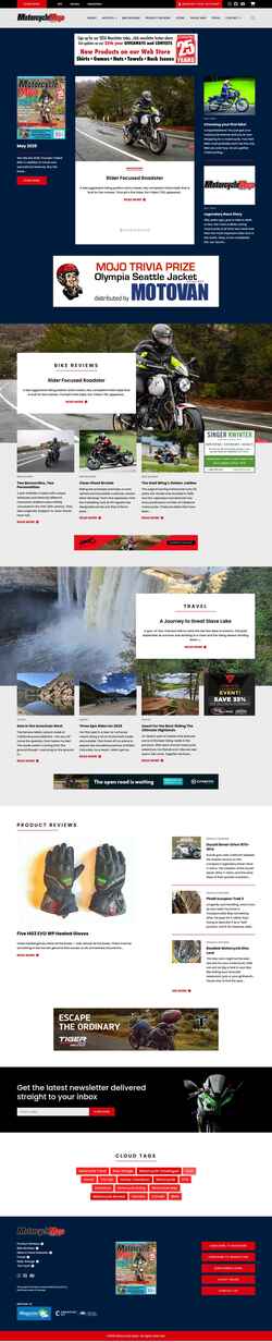 Screenshot motorcyclemojo.com