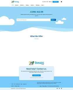 スクリーンショット domains.com