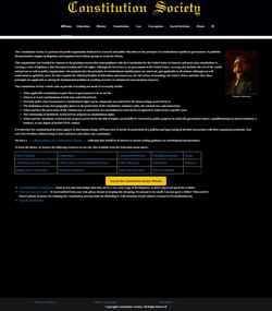 Снимак екрана constitution.org