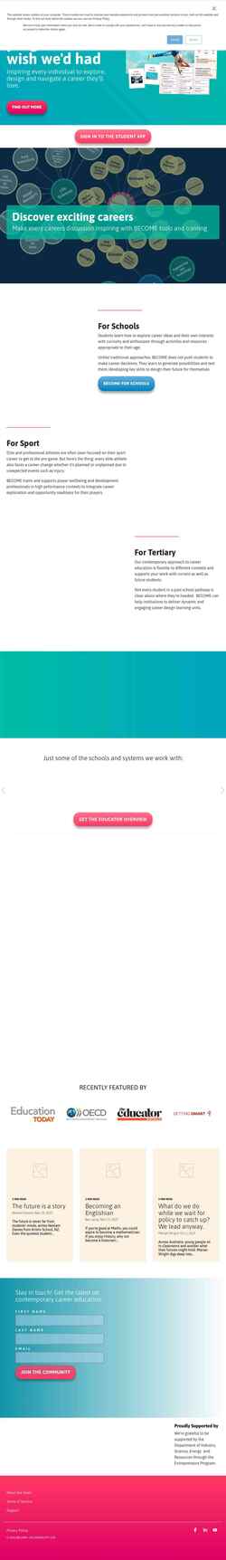 スクリーンショット www.become.education