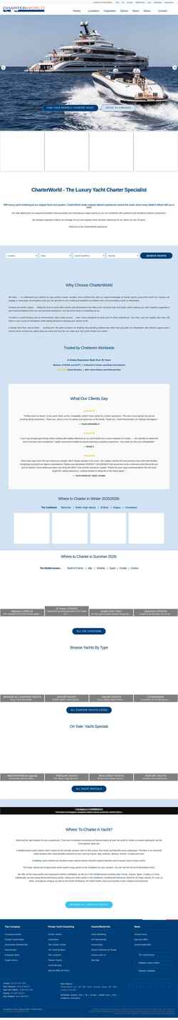 Captura de pantalla www.charterworld.com