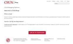 Screenshot blogs.csun.edu
