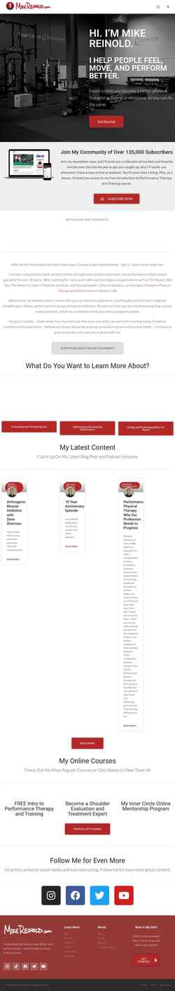 Скриншот mikereinold.com