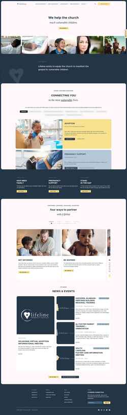 Zrzut ekranu lifelinechild.org