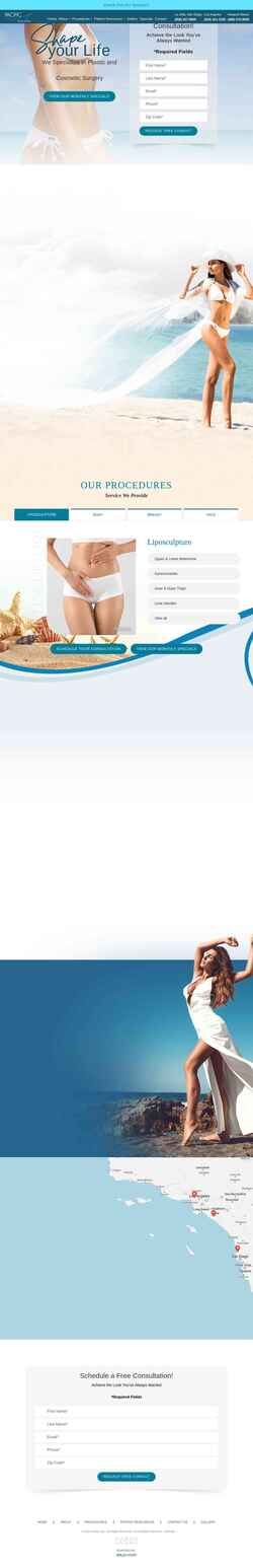 Screenshot www.pacificlipo.com