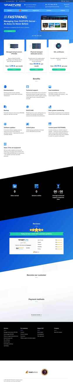 Στιγμιότυπο οθόνης fastvps.hosting