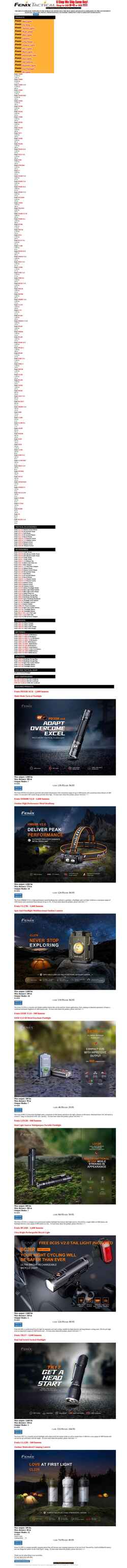 Screenshot fenixtactical.com