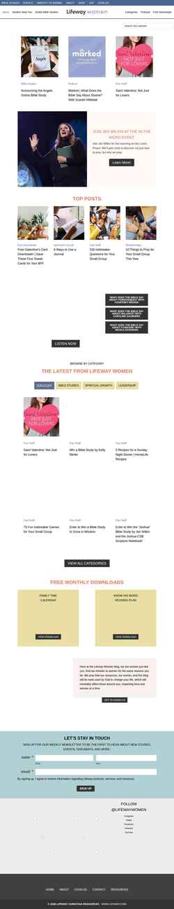 Schermata women.lifeway.com