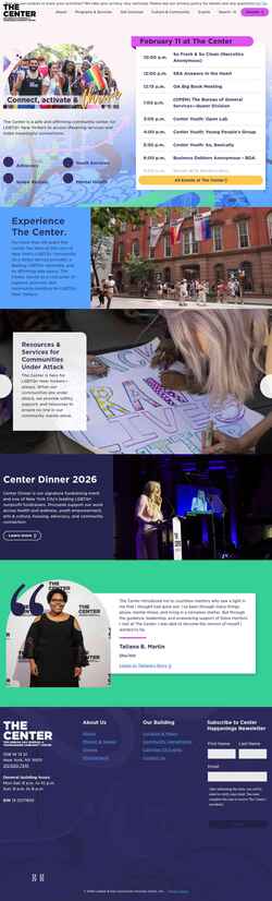 Snímek obrazovky gaycenter.org