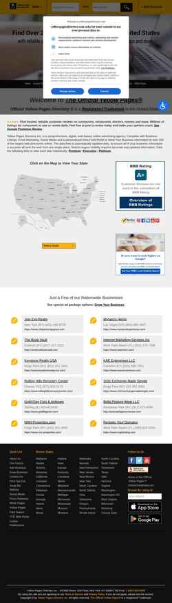 Screenshot www.yellowpagesdirectory.com