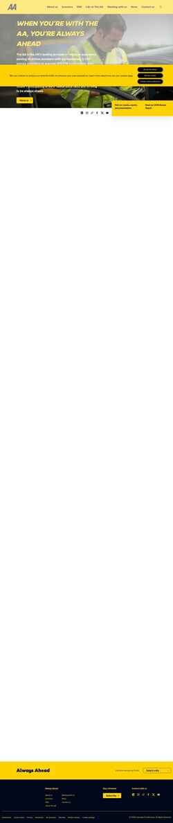 Снимак екрана www.theaacorporate.com