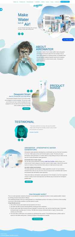Screenshot www.airowater.com