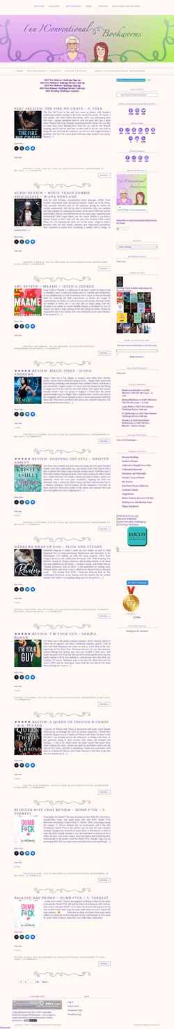 Screenshot unconventionalbookworms.com