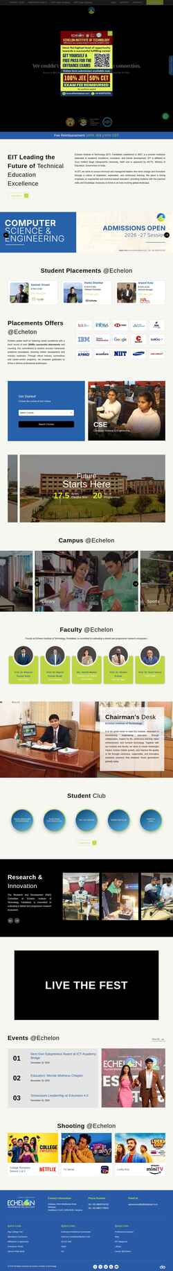 Screenshot eitfaridabad.com