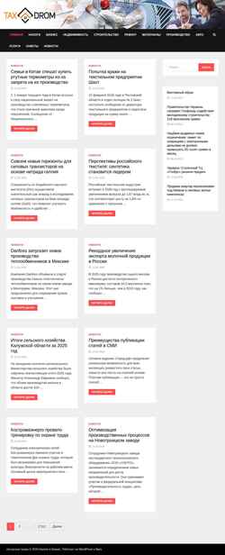 Snímek obrazovky taxodrom.ru