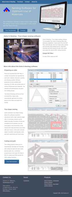 Screenshot www.nesting-soft.com